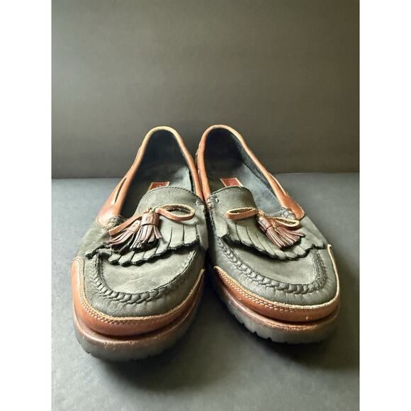 Mens Cole Haan Country 2-Tone Leather Kilt Tassel Loafers Shoes Size 10.5 M main image 11